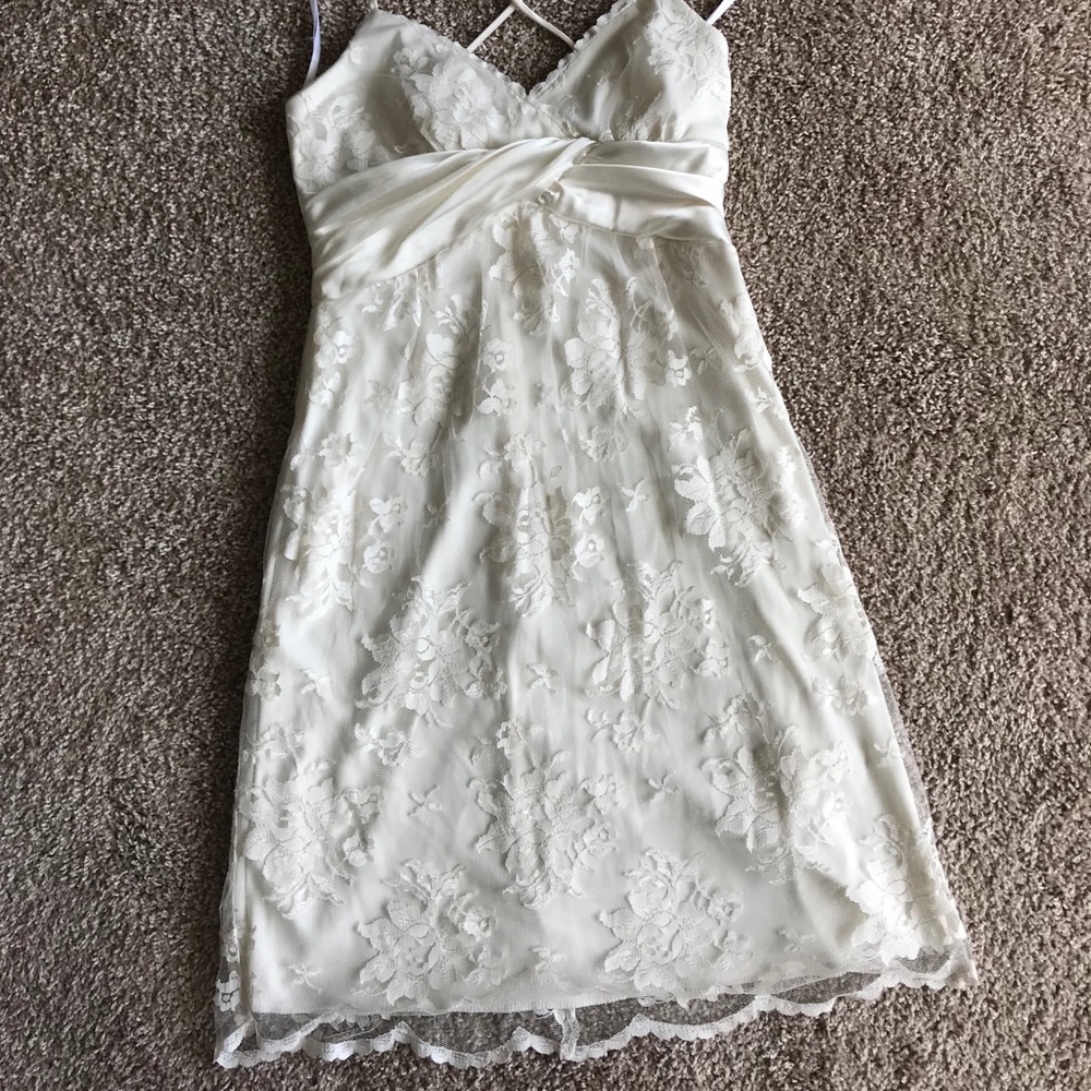 White lace dress